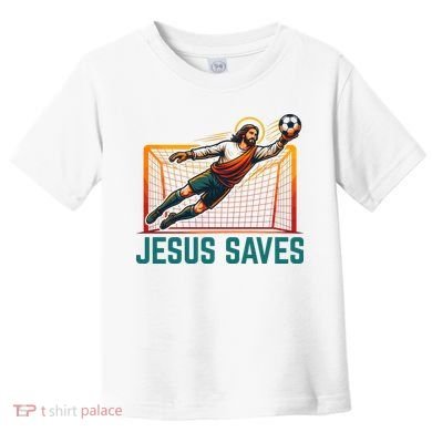 Jesus Saves Soccer Goalkeeper Toddler T-Shirt