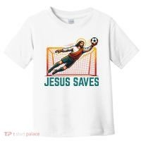 Jesus Saves Soccer Goalkeeper Toddler T-Shirt thumb 0