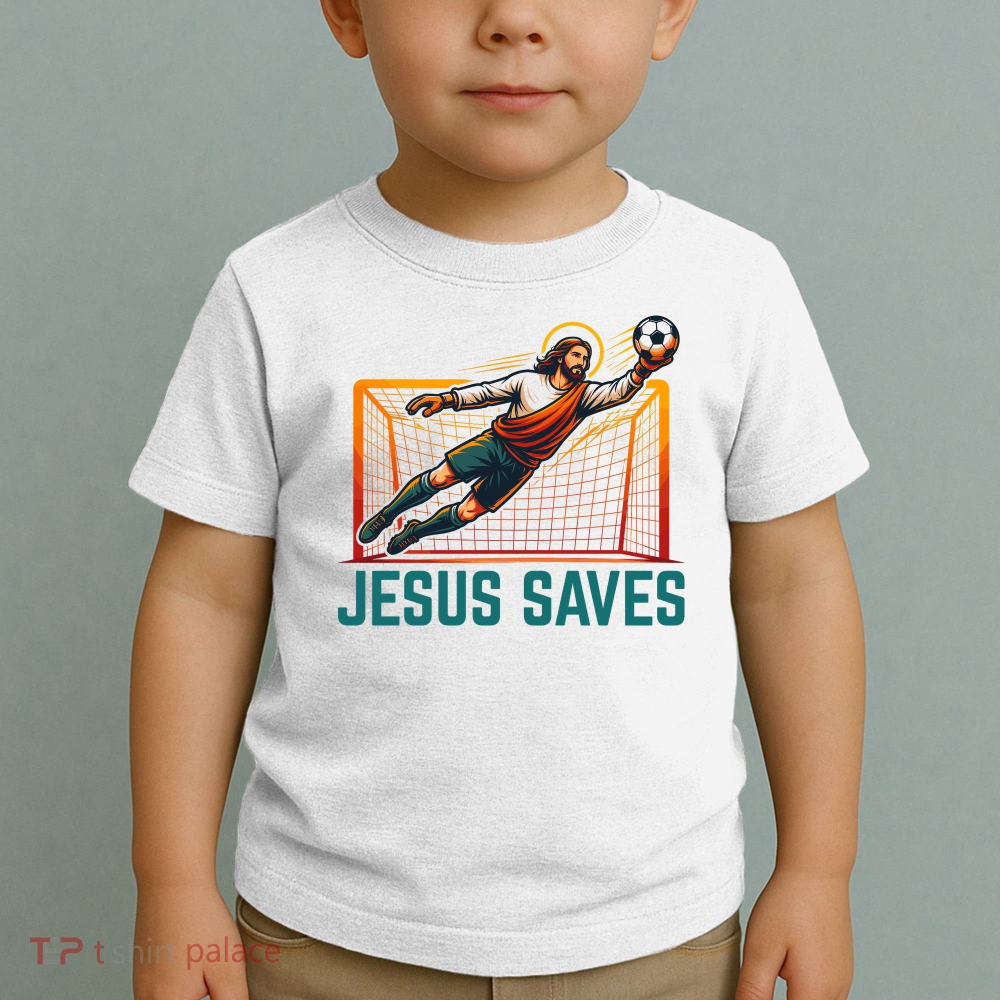 Jesus Saves Soccer Goalkeeper Toddler T-Shirt