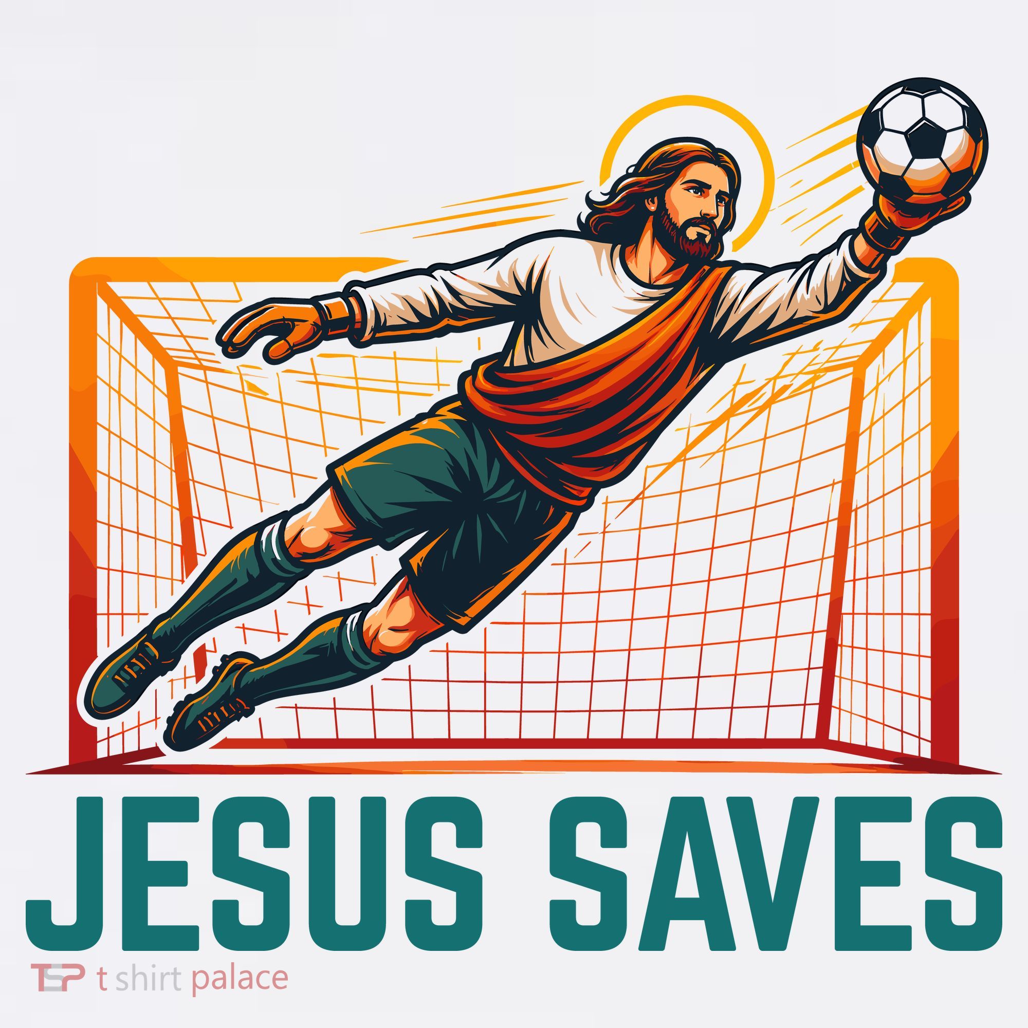 Jesus Saves Soccer Goalkeeper Toddler T-Shirt