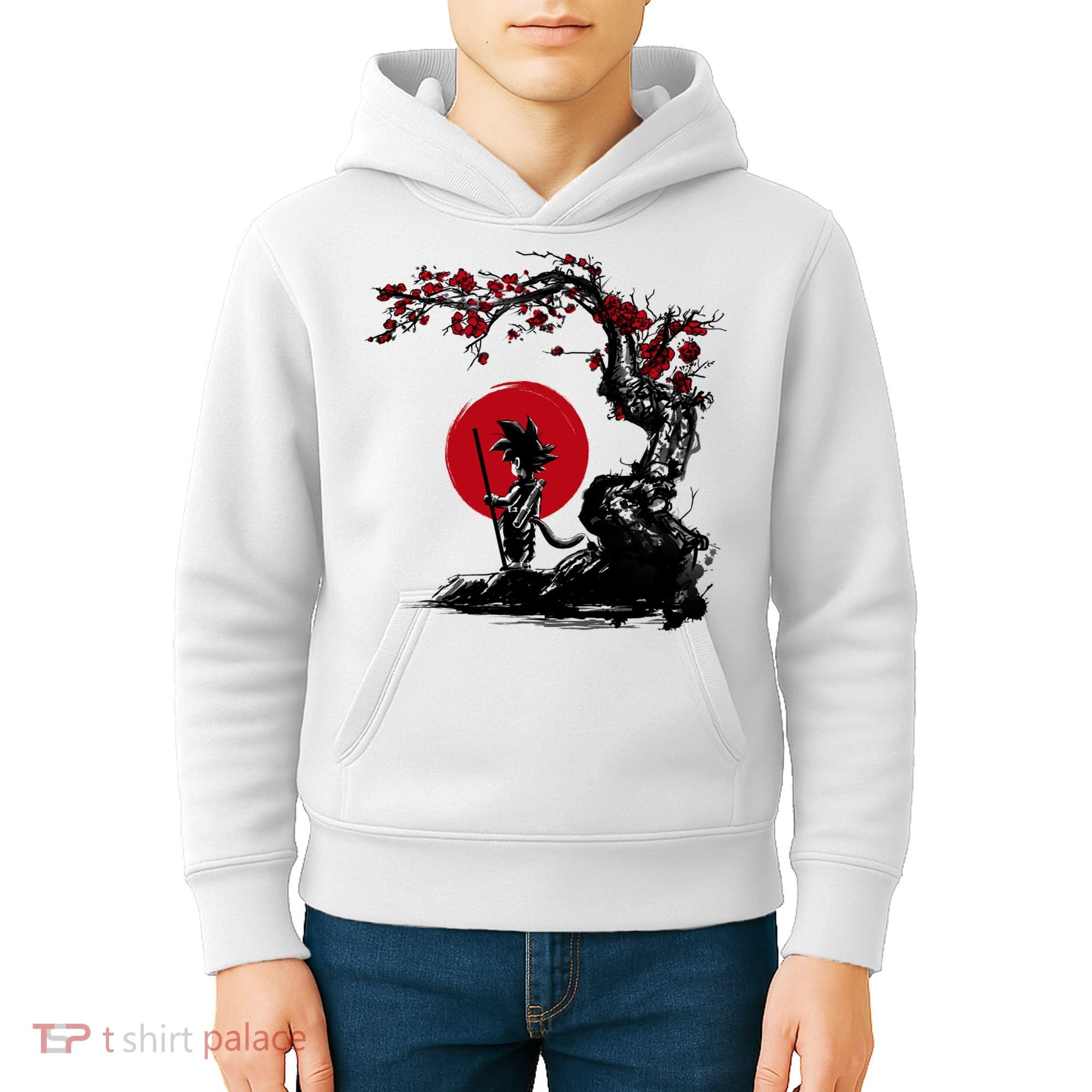 Japanese Sunset Style Kids Hoodie