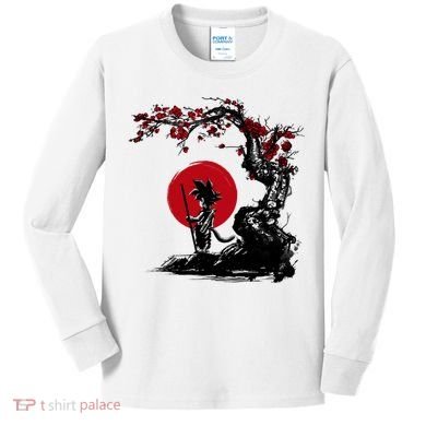 Japanese Sunset Style Kids Long Sleeve Shirt
