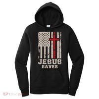 Jesus Saves S Christian Faith Cross Graphic Women's Hoodie thumb 0