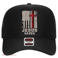 Jesus Saves S Christian Faith Cross Graphic Hat thumb 0