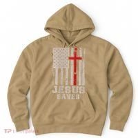 Jesus Saves S Christian Faith Cross Graphic Hoodie thumb 0