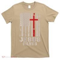 Jesus Saves S Christian Faith Cross Graphic T-Shirt thumb 0