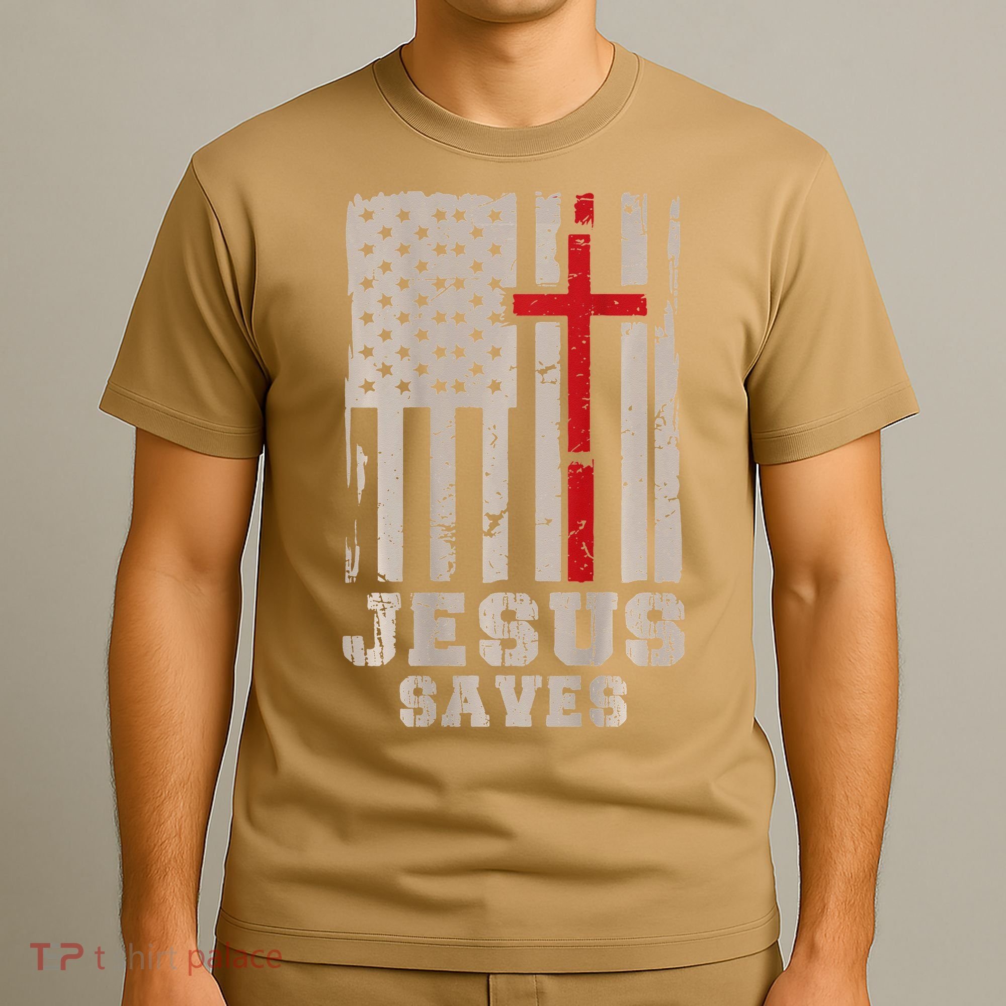 Jesus Saves S Christian Faith Cross Graphic T-Shirt