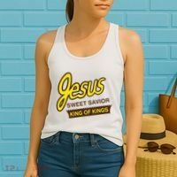 Jesus Sweet Savior King Of Kings Christian Faith Apparel Women's Tank Top thumb 2