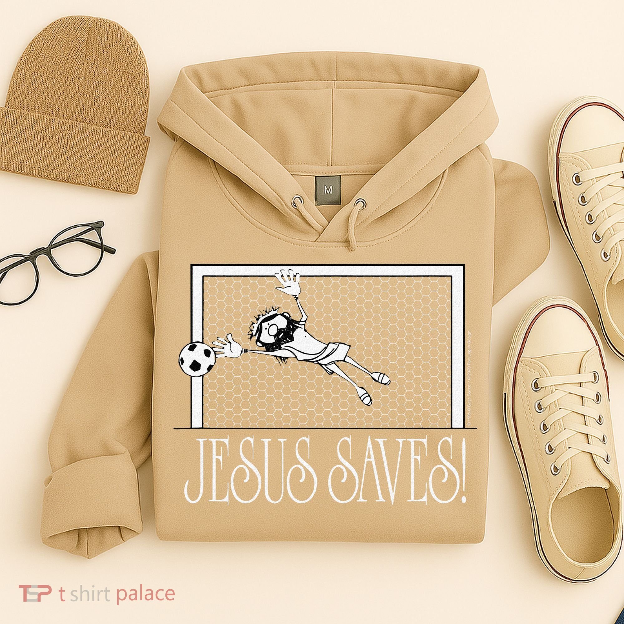 Jesus Saves Soccer Hoodie