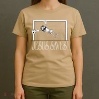 Jesus Saves Soccer T-Shirt thumb 4