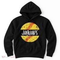 Jaguars Softball Team Mascot School Spirit Game Day Hoodie thumb 0