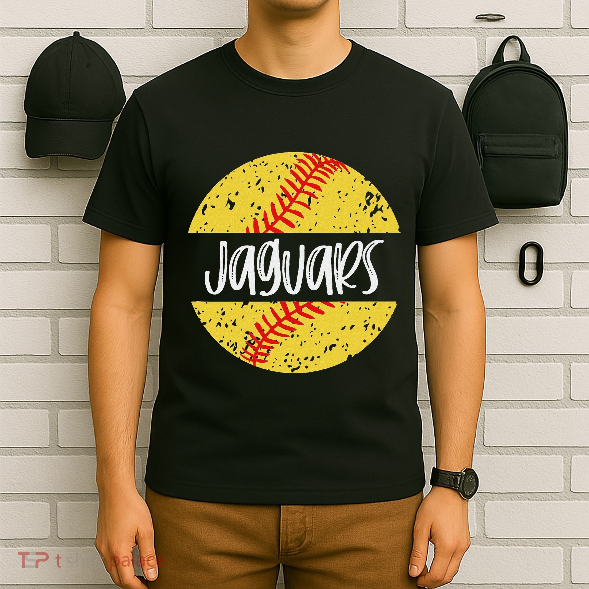 Jaguars Softball Team Mascot School Spirit Game Day T-Shirt