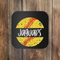 Jaguars Softball Team Mascot School Spirit Game Day Coaster thumb 0