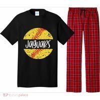 Jaguars Softball Team Mascot School Spirit Game Day Pajama Set thumb 0