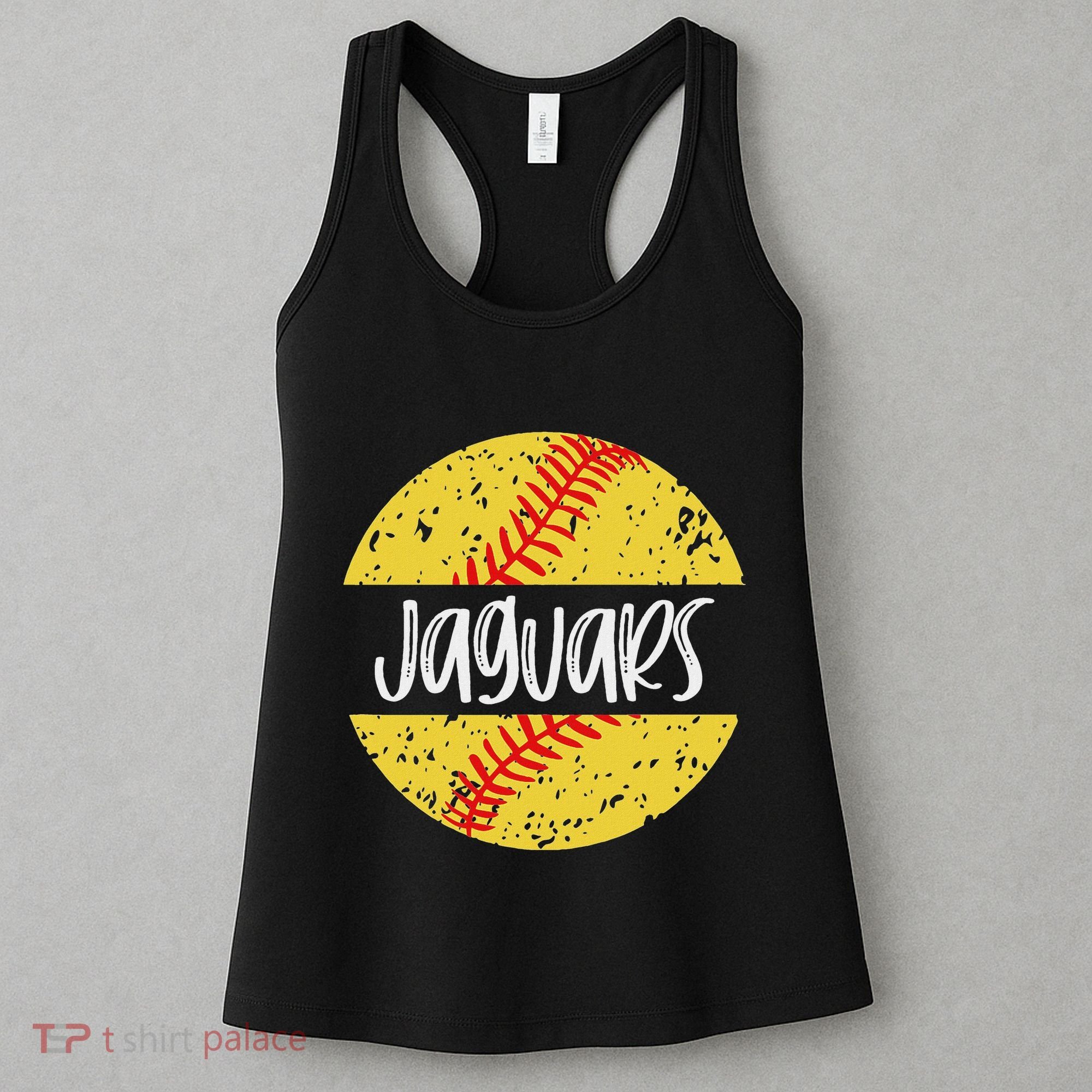 Jaguars Softball Team Mascot School Spirit Game Day Women's Tank Top