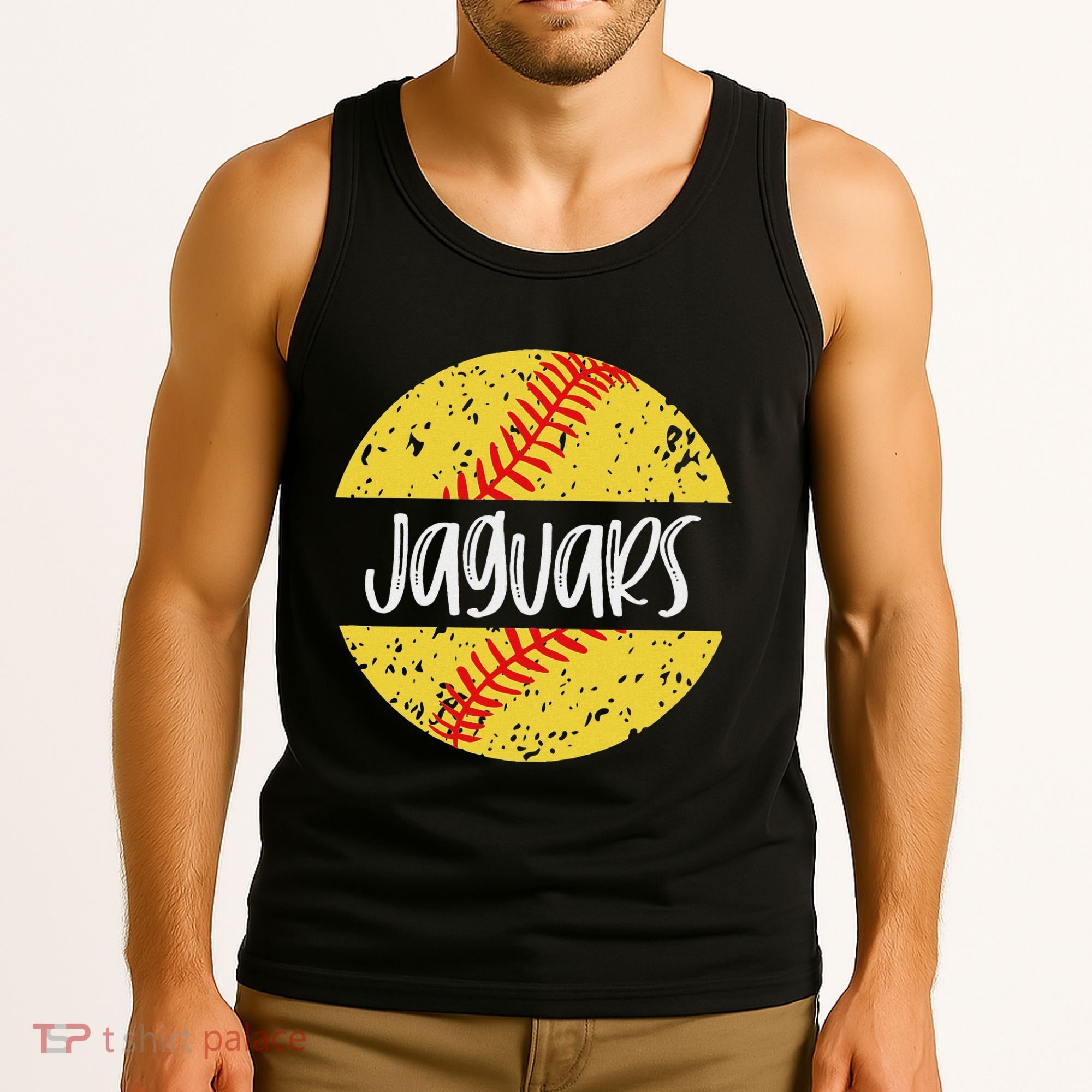 Jaguars Softball Team Mascot School Spirit Game Day Tank Top