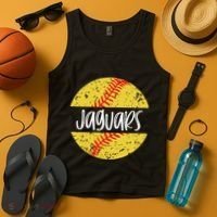 Jaguars Softball Team Mascot School Spirit Game Day Tank Top thumb 4