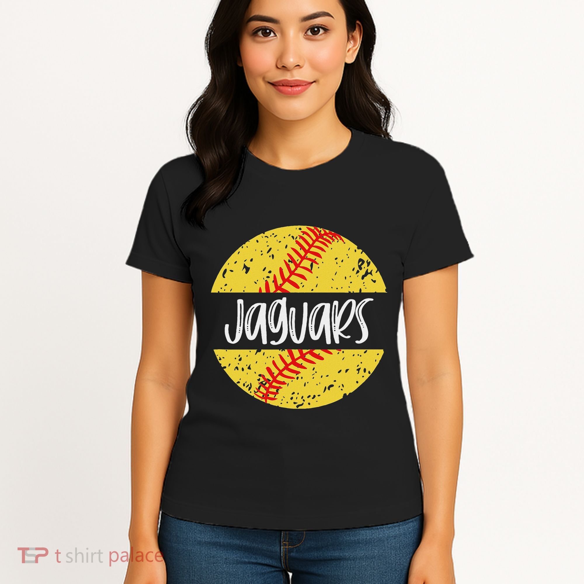 Jaguars Softball Team Mascot School Spirit Game Day Women's T-Shirt