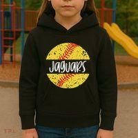 Jaguars Softball Team Mascot School Spirit Game Day Kids Hoodie thumb 3