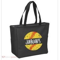 Jaguars Softball Team Mascot School Spirit Game Day Tote Bag thumb 2