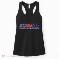 Jesus Saves Usa Christian Patriotic Jesusaves Women's Tank Top thumb 0