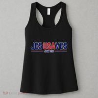 Jesus Saves Usa Christian Patriotic Jesusaves Women's Tank Top thumb 3