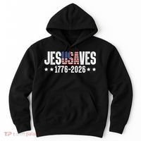 Jesus Saves USA 1776-2026 250 Years Hoodie thumb 0