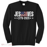 Jesus Saves USA 1776-2026 250 Years Sweatshirt thumb 0
