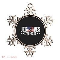 Jesus Saves USA 1776-2026 250 Years Ornament thumb 0