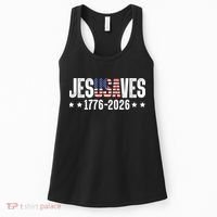 Jesus Saves USA 1776-2026 250 Years Women's Tank Top thumb 0