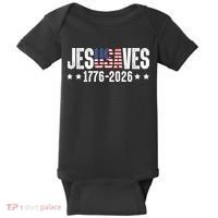 Jesus Saves USA 1776-2026 250 Years Baby Bodysuit thumb 0