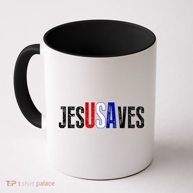 Jesus Saves USA  Coffee Mug