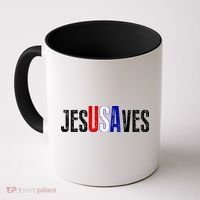 Jesus Saves USA  Coffee Mug thumb 0