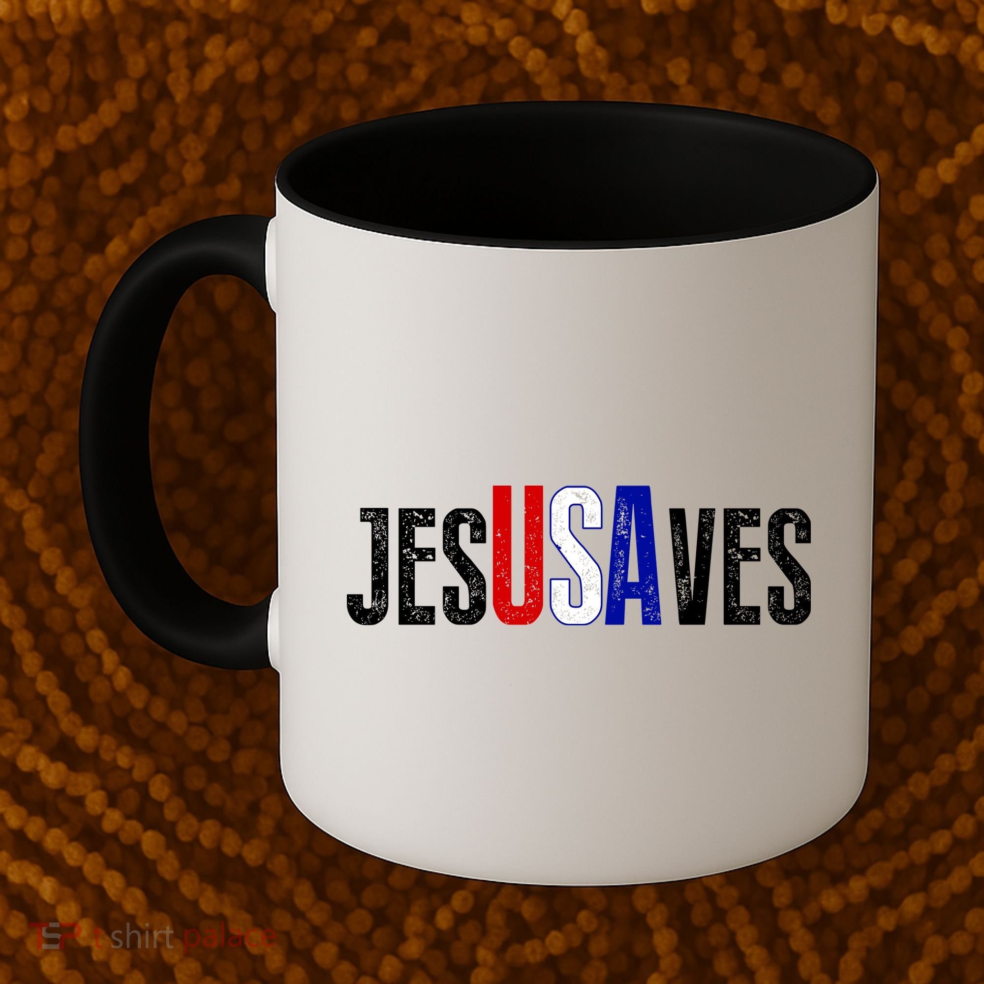 Jesus Saves USA  Coffee Mug