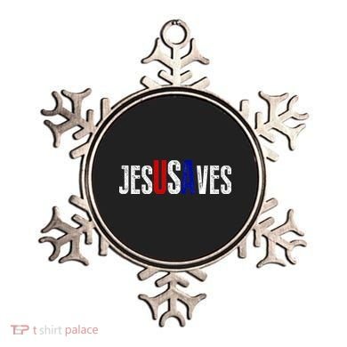 Jesus Saves USA  Ornament