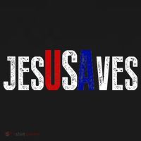 Jesus Saves USA  Ornament thumb 1