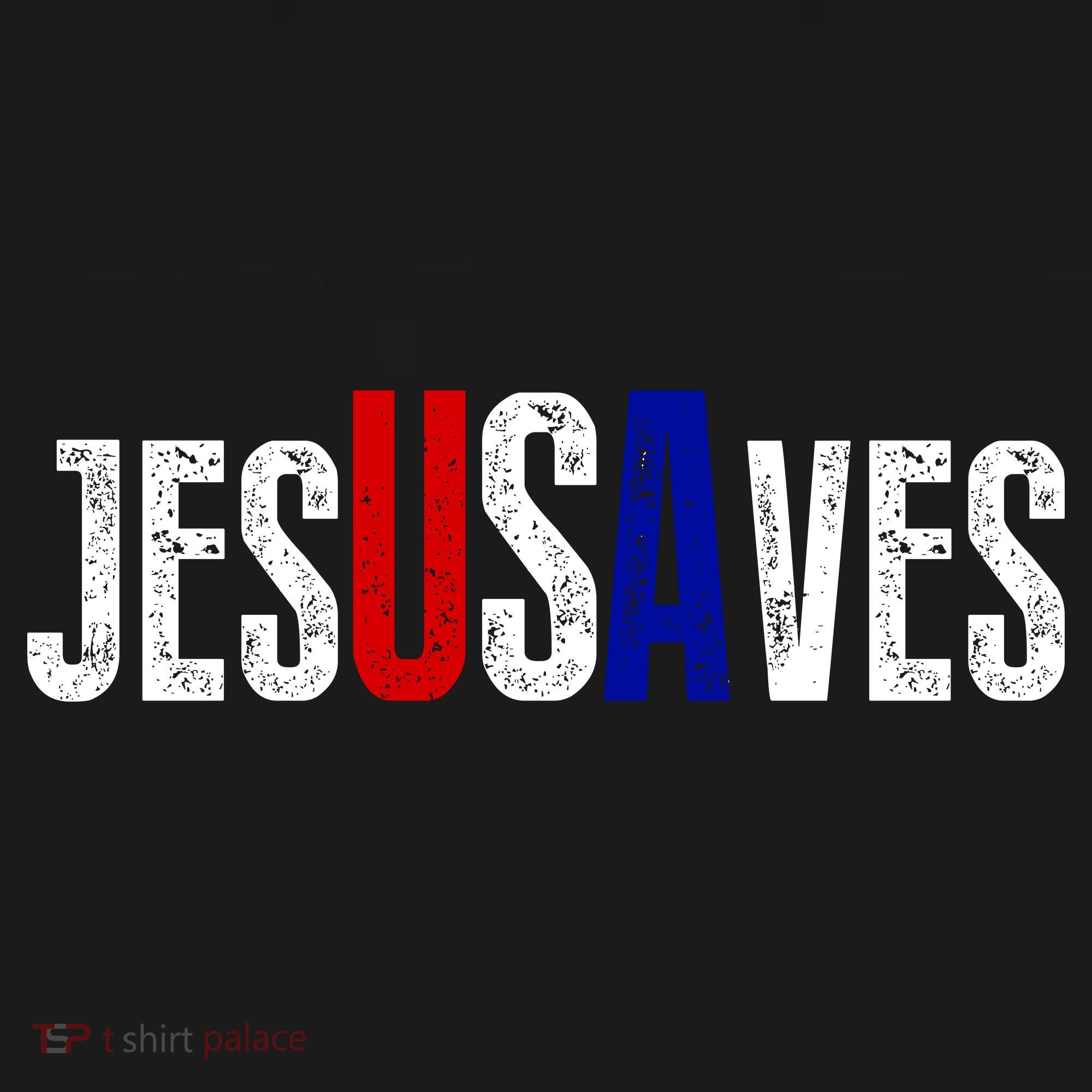 Jesus Saves USA  Ornament