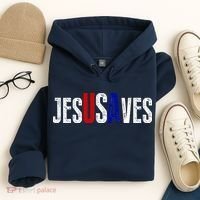 Jesus Saves USA  Hoodie thumb 4
