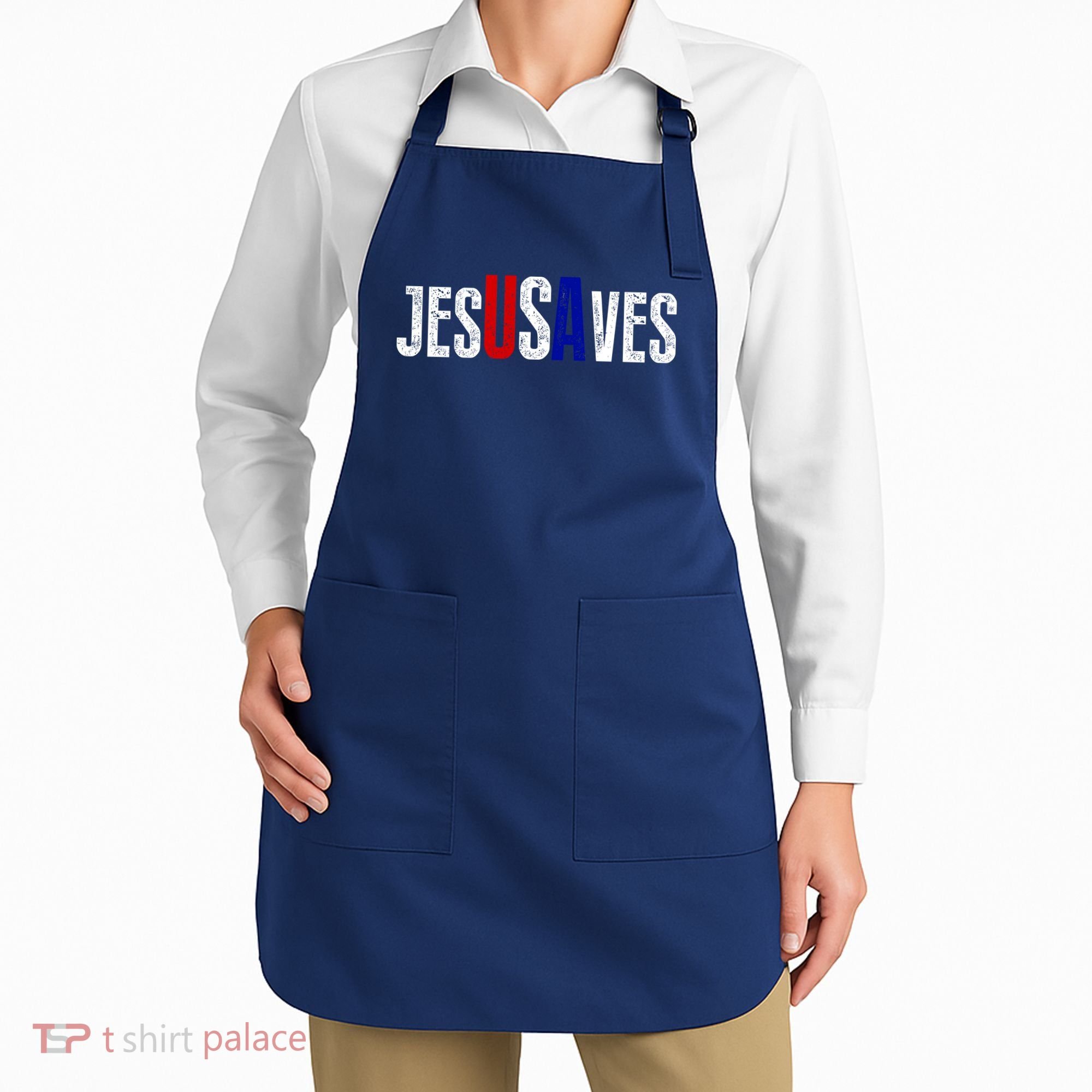 Jesus Saves USA  Apron