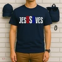 Jesus Saves USA  T-Shirt thumb 6