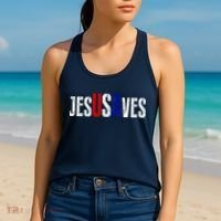 Jesus Saves USA  Women's Tank Top thumb 2