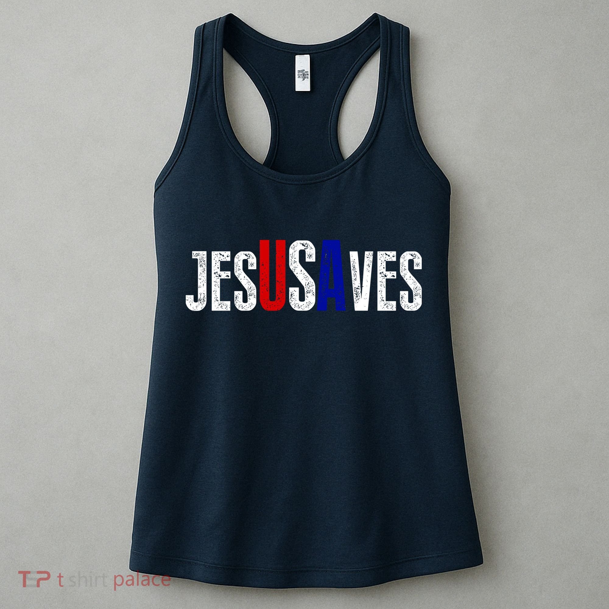 Jesus Saves USA  Women's Tank Top