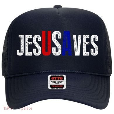 Jesus Saves USA  Hat