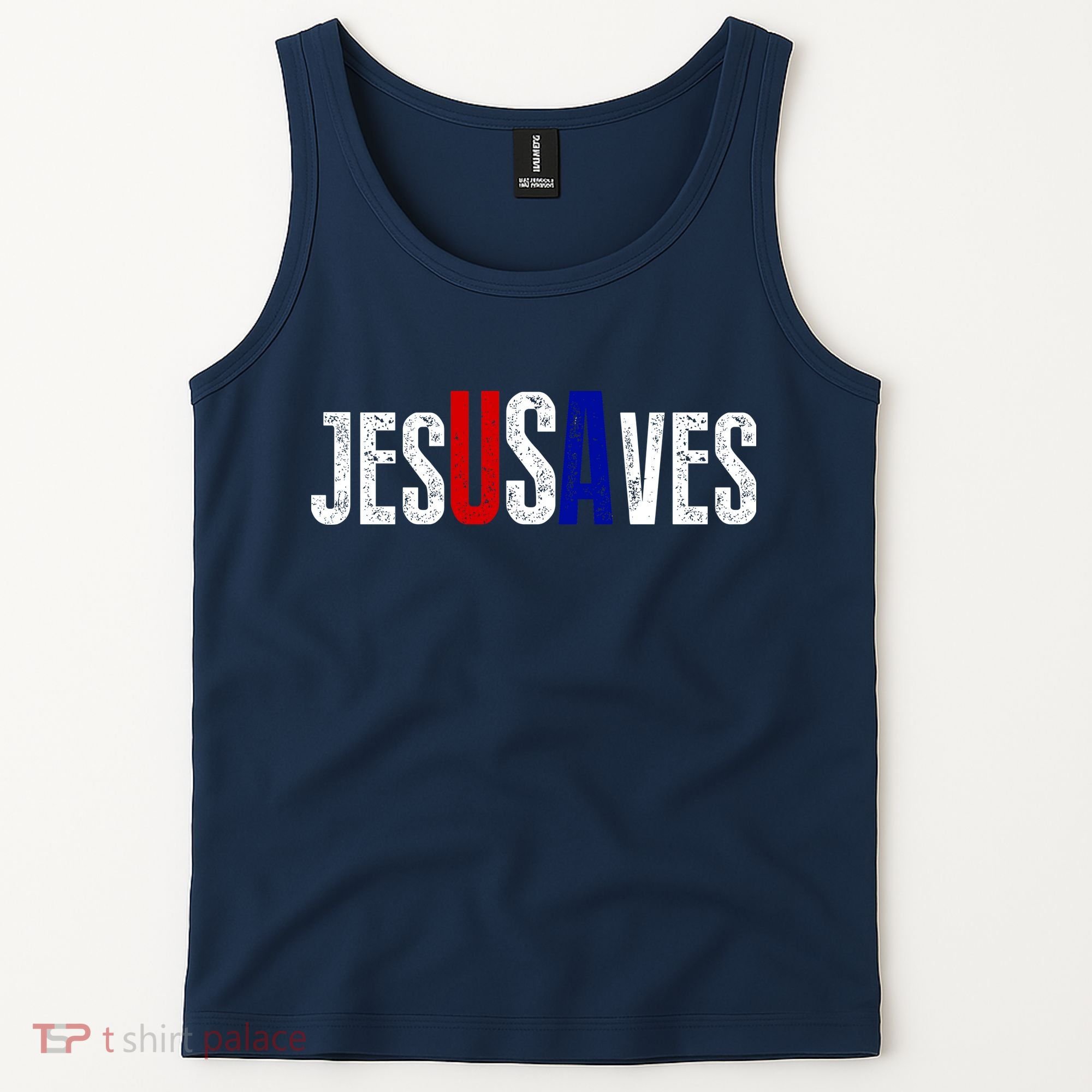 Jesus Saves USA  Tank Top
