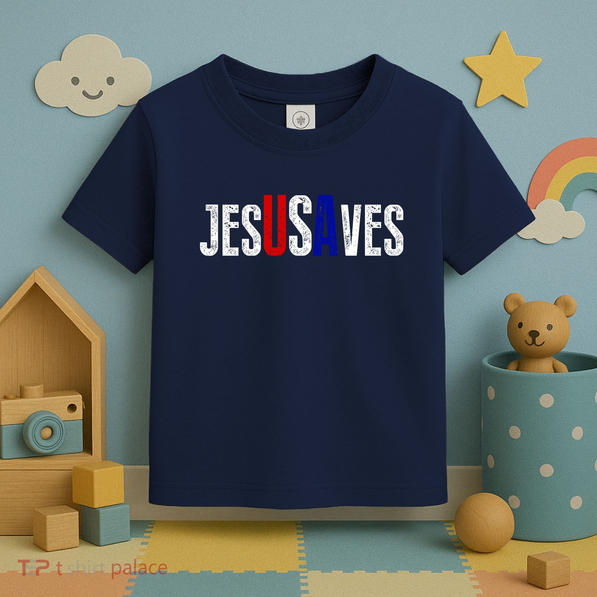Jesus Saves USA  Toddler T-Shirt