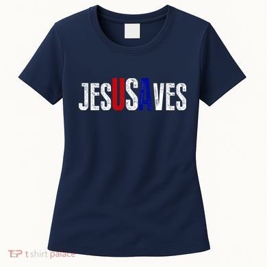 Jesus Saves USA  Women's T-Shirt
