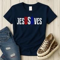 Jesus Saves USA  Women's T-Shirt thumb 3