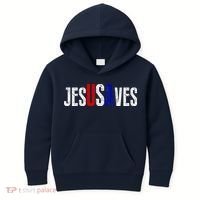 Jesus Saves USA  Kids Hoodie thumb 0