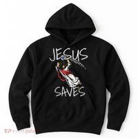 Jesus Saves Volleyball Gift Volleyball Team Hoodie thumb 0