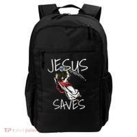 Jesus Saves Volleyball Gift Volleyball Team Backpack thumb 0